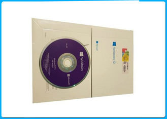 64 DVDS del pedazo italiano inglés-francés de Corea del favorable software de Microsoft Windows 10 de la licencia del OS + del COA 1