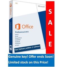 Software del profesional de Microsoft Office 2013 favorable más paquete al por menor + licencia auténtica estándar