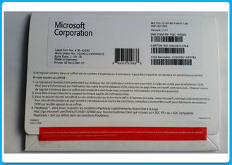 Favorable paquete profesional del DVD del pedazo del francés 64 de Microsoft Windows 10 auténticos/hecho en la llave original de Alemania activada