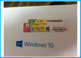 Activación original de la etiqueta engomada 64bit de la licencia del COA del favorable software de Microsoft Windows 10 en línea
