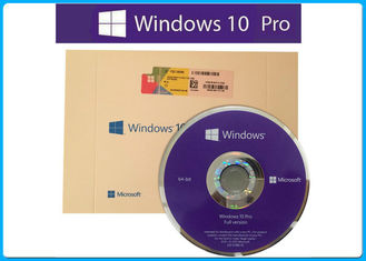 Favorable paquete profesional del DVD del pedazo del francés 64 de Microsoft Windows 10 auténticos/hecho en la llave original de Alemania activada