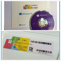 Caja el 100% del DVD de la llave del OEM de 64 pedazos de Microsoft Windows 10 de la PC/del ordenador favorable 32/auténtico
