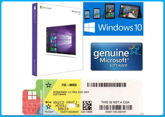 32 pedazo/64 llave global del OEM del producto de la licencia de la favorable del software de Microsoft Windows del pedazo 10 caja de la venta al por menor