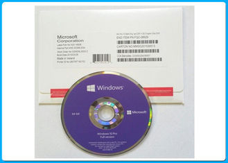 Pedazo original del profesional 64 de Windows 10 con DVD + garantía del curso de la vida de la llave electrónica