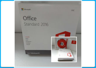 Retailbox del DVD de Microsoft Office 2016 auténticos, oficina 2016 estándar y datos estándar de la HB de la oficina