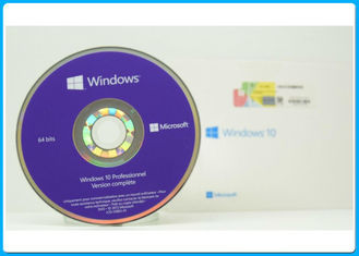 Versión completa Microsoft Windows 10 favorables 64 franceses del DVD del OEM del constructor de sistema del pedazo del triunfo