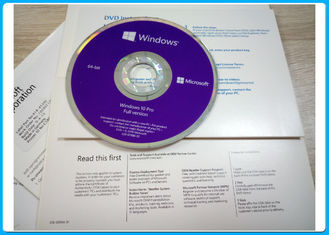 El DVD DOMINANTE AUTÉNTICO del OEM de la versión completa 64-bit profesional de Microsoft Windows 10 envía por correo electrónico el atascamiento