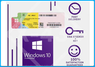 Favorable etiqueta engomada 32/64bit de la licencia del COA de Windows 10 auténticos para la garantía de por vida después de la activación en línea