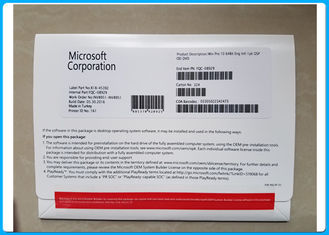 Licencia profesional Sticke del COA de los softwares 10 en línea 32bit 64bit de Microsoft Windows de la activación