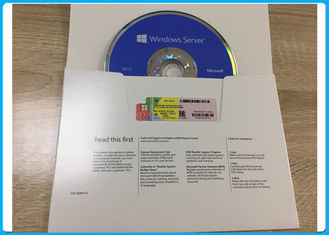 DVD estándar 64bit del servidor 2016 de los softwares de Microsoft Windows con el CALs de 5 usuarios y el paquete del OEM de 16 corazones