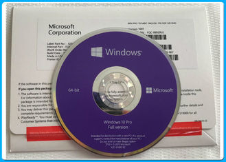 Internet en línea de las versiones de Microsoft Windows 10 de la favorable del software del triunfo 10 favorable 32bit 64bit del DVD del OEM activación auténtica completa del paquete