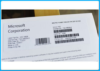 OEM del paquete del software de Microsoft Windows 10 auténticos de la licencia de las ventanas favorable código dominante de 32/64 pedazos