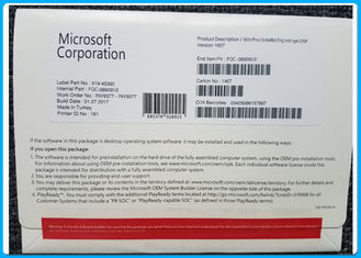 Software de Microsoft Windows 10 ingleses de la versión favorable 32/64 llave auténtica del OEM de la licencia del pedazo