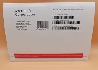 Estándar inglés 2019 del servidor de las ventanas de la versión del paquete completo del pedazo del DVD 64 del estándar del servidor 2019 de Microsoft Windows