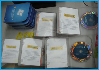 caja al por menor Windows de Windows 7 del ordenador favorable 7 softwares con la etiqueta engomada del COA
