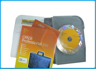 taquilla al por menor del profesional de Microsoft Office 2010 del DVD de 32bit 64bit 2010 favorable más la garantía 2013 de la activación de la oficina