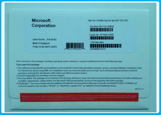 Garantía del curso de la vida de la favorable del OEM 64bit del software win10 de Windows licencia del DVD y del COA