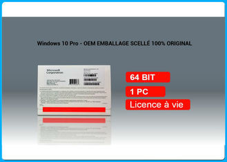 Favorable sistema operativo de la licencia del OEM de Microsoft Win10 - DVD francés 1 activación 100% del usuario en línea