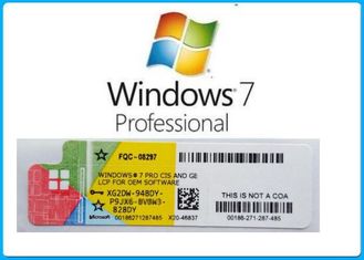 Códigos dominantes del producto auténtico del OEM Windows 7 del COA/32bit/64bit de Microsoft antis - etiqueta falsificada