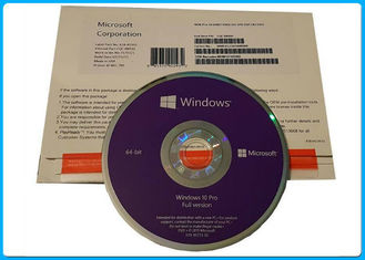 64 DVDS del pedazo italiano inglés-francés de Corea del favorable software de Microsoft Windows 10 de la licencia del OS + del COA 1