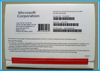 DVD y COA estándar 2CPU/2VM P73-06165 del servidor 2012 R2 DSP OEI de Microsoft Windows