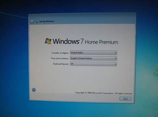Caja llena de la venta al por menor de la versión del pedazo casero del premio 64 de Windows 7 de los softwares de Microsoft Windows de la llave de FPP
