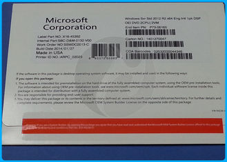 Licencia vendedora caliente 2cpu/2vm del OEM de la activación del OEM R2 el pack100% del servidor 2012 de Windows